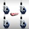 Service Caster 4'' SS Solid Poly Swivel 1-3/8'' Expanding Stem Caster Set with Brake, 4PK SCC-SSEX20S414-SPUS-TLB-138-4 - alternate 4
